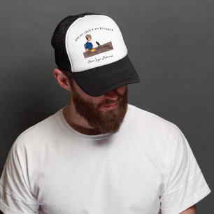 Casquette Demandez-moi au sujet de mon podcast   Monogram Po