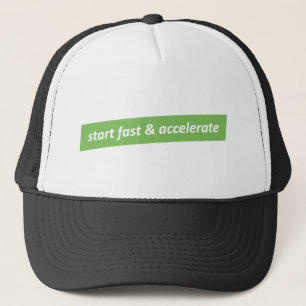 Casquette Démarrer rapidement et accélérer