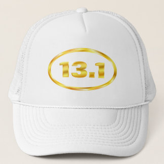 Casquette Demi d'ovale de marathon de l'or 13,1