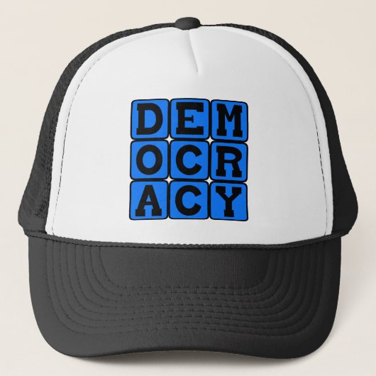 Casquette Démocratie, Système Politique (Devant)