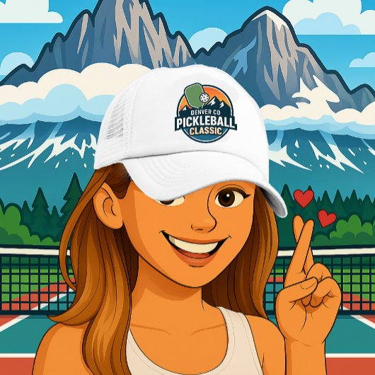 Casquette Denver Colorado Pickleball Paddle Style