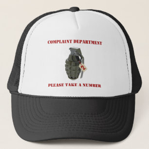 Casquette Département de plainte