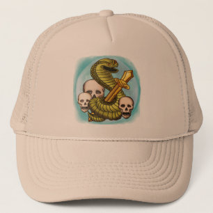 Casquette d'épée du crâne King Cobra