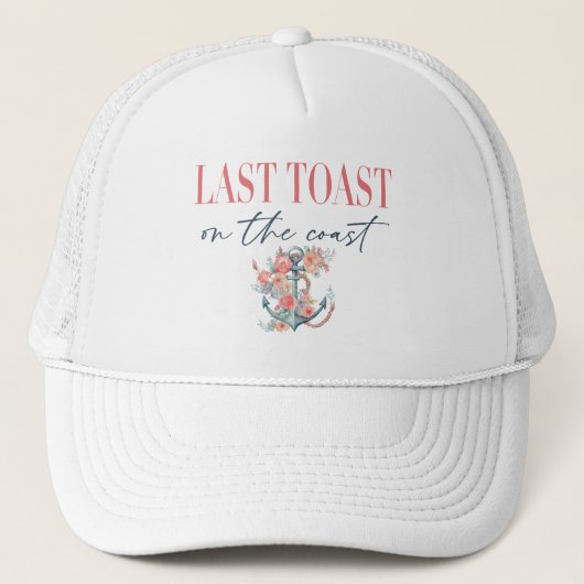 Casquette Dernier Toast Coastal Bachelorette Weedkend Décor (Devant)