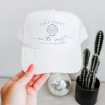 Casquette Dernier Toast HAILEY Sur La Plage Côtière Bachelor<br><div class="desc">La collection HAILEY présente une coloration bleue poussiéreuse avec de mignons thèmes de plage et des polices de caractères boho.</div>