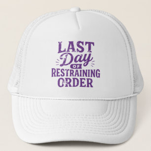 Casquette Dernière journée de restriction de l'ordre Purple