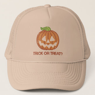 Casquette Des bonbons ou un sort imprimé de citrouille de