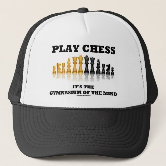 Casquette Des échecs de jeu c'est le gymnase de l'esprit (Devant)