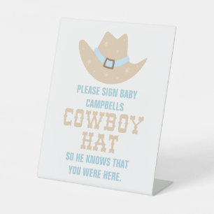 Casquette des signes Baby shower Cowboy