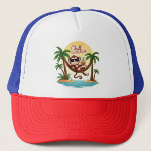 Casquette des vibrations de singe tropicale