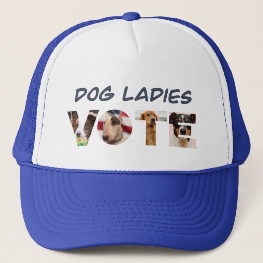 Casquette des votes pour les dames de chien (Devant)
