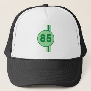 Casquette Design 85 en vert on mint green with stripes