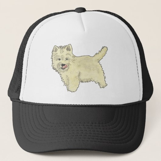 Casquette Design de peinture de chien de Terrier Terrier de  (Devant)