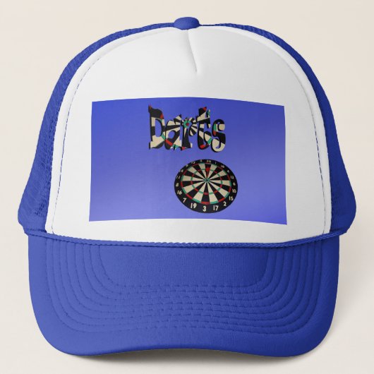 Casquette Design de tableau de bord du logo des fléchettes b (Devant)