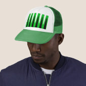 Casquette Design de vague vert (En situation)