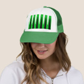 Casquette Design de vague vert (En situation)