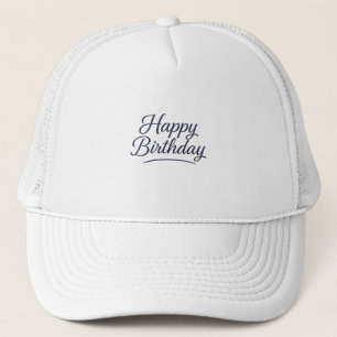 Casquette Design élégant de calligraphie d'anniversaire