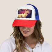 Casquette Design en polygone de cerf (En situation)
