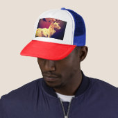 Casquette Design en polygone de cerf (En situation)