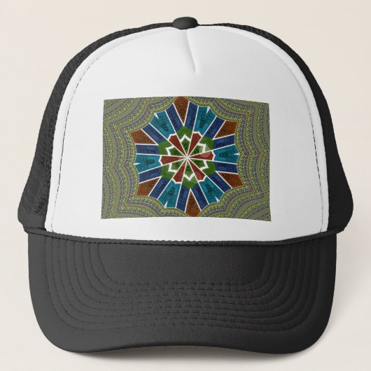 Casquette Design inspiré de Sari avec détails complexes (Devant)