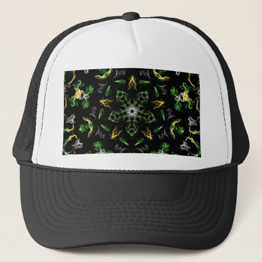 Casquette Design Mandala Fumée Verte (Devant)