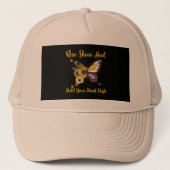 Casquette design pour bébé retro boho (Devant)