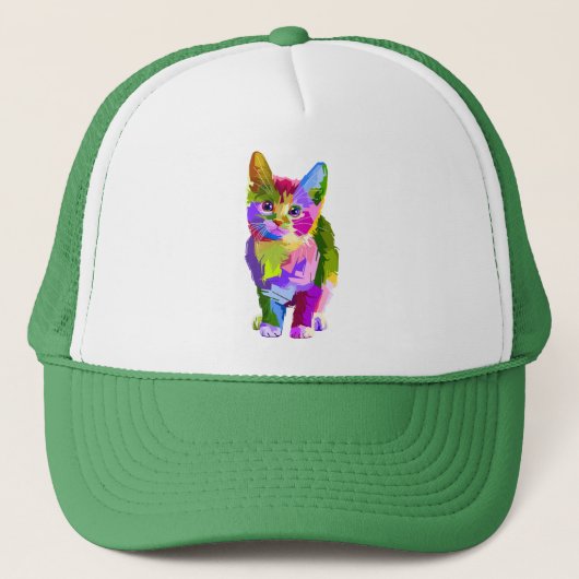 Casquette Design prismatique Stylisé Kitten-32345 (Devant)