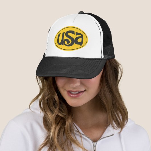 Casquette Design "USA" distinctif (En situation)