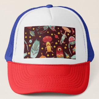 Casquette Dessin Alien : Espace Vintage