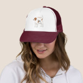 Casquette dessin animé de chien beagle (En situation)