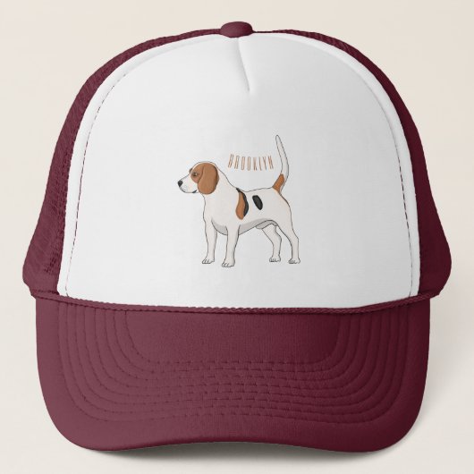 Casquette dessin animé de chien beagle (Devant)