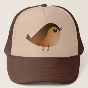 Casquette Dessin animé d'oiseau moineau mignon