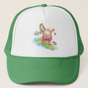 Casquette Dessin animé vintage de Noël avec le Père Noël fai