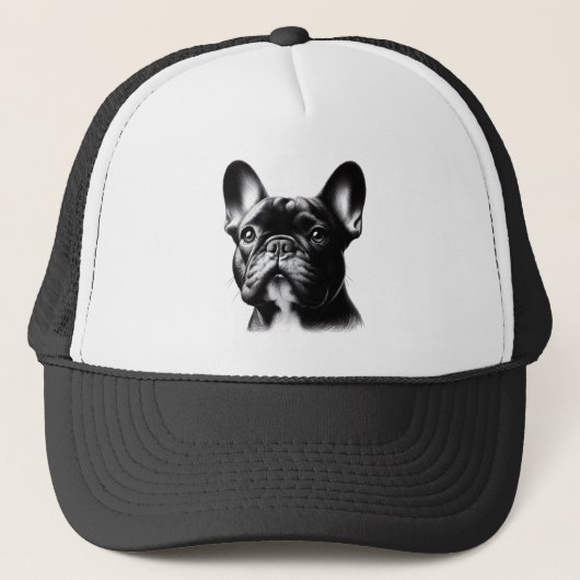 Casquette Dessin Bouledogue Français (Devant)