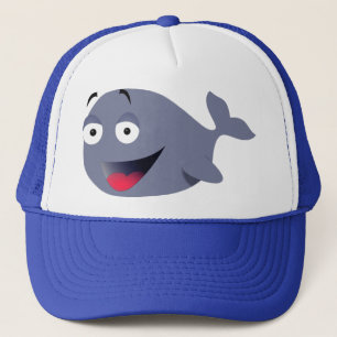 Casquette Dessin de caricature de baleine amusante