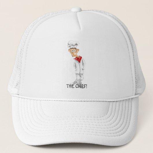 Casquette Dessin de Chef avec des paroles drôles (Devant)