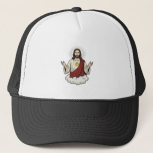 Casquette Dessin de gravure vintage dévotionnel du Sacré-Cœu