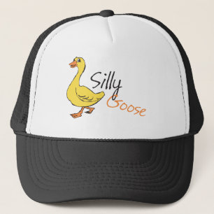 Casquette Dessin de la main jaune dessiné sur l'oie bestial