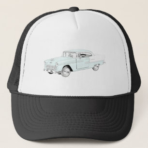 Casquette Dessin de style crayon Chevy Bel Air 1955