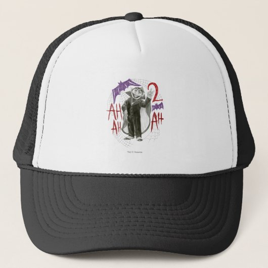 Casquette Dessin d'esquisse Count von Count B&W (Devant)
