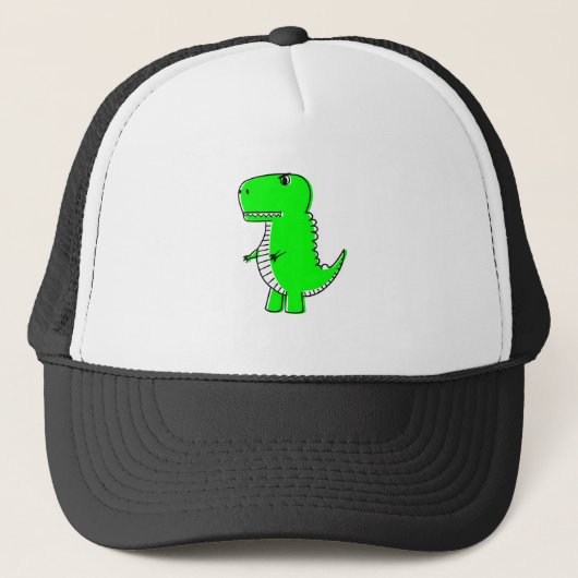 Casquette Dessin Dinosaure Vert (Devant)