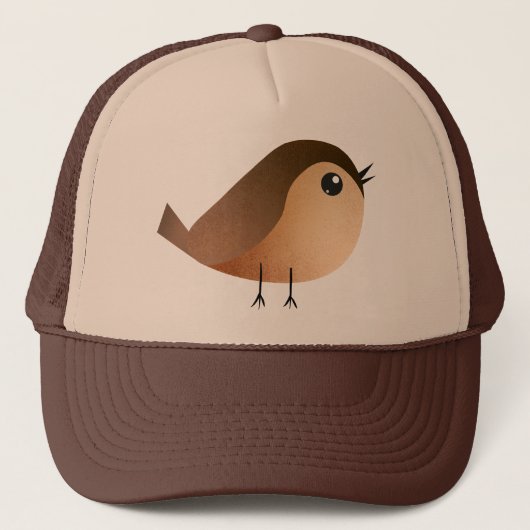 Casquette Dessin d'Oiseau de Bruant (Devant)