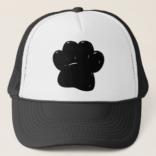 Casquette Dessin Empreinte de patte de chien brillant