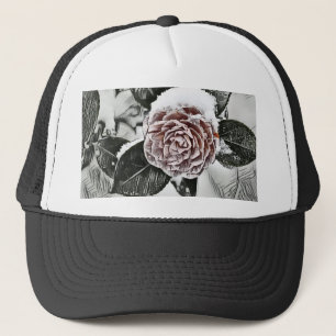 Casquette Dessin Rose de neige congelée