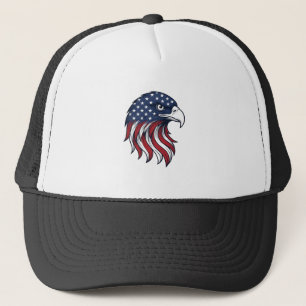 Casquette Dessin vectoriel de drapeau d'aigle patriotique po