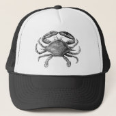 Casquette Dessin vintage de crabe (Devant)
