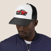 Casquette Dessus 1968 Rouge-Noir de Roadrunner (En situation)