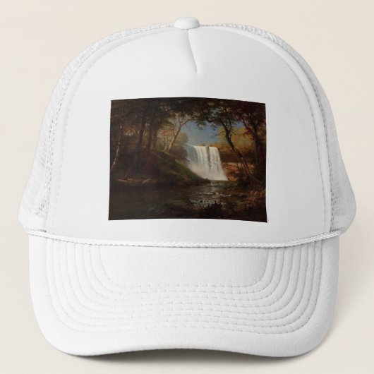 Casquette Destin de cascade de forêt de peinture d'Albert (Devant)