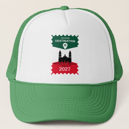 Casquette Destination Mexique cadeau de vacances (Devant)