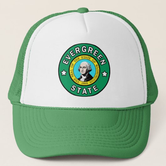 Casquette d'État À feuillage persistant de Washing (Devant)